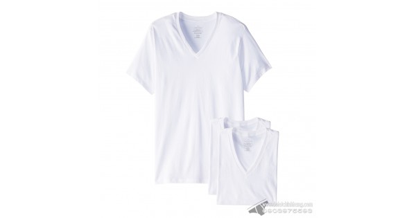 Áo lót nam Calvin Klein M4065 Cotton Classic Fit V-Neck T-Shirt 3-pack White